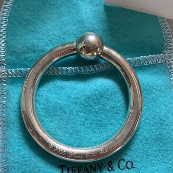 2000 Tiffany & Co Sterling Silver Circle baby Rattle Teether - Picture 4 of 9